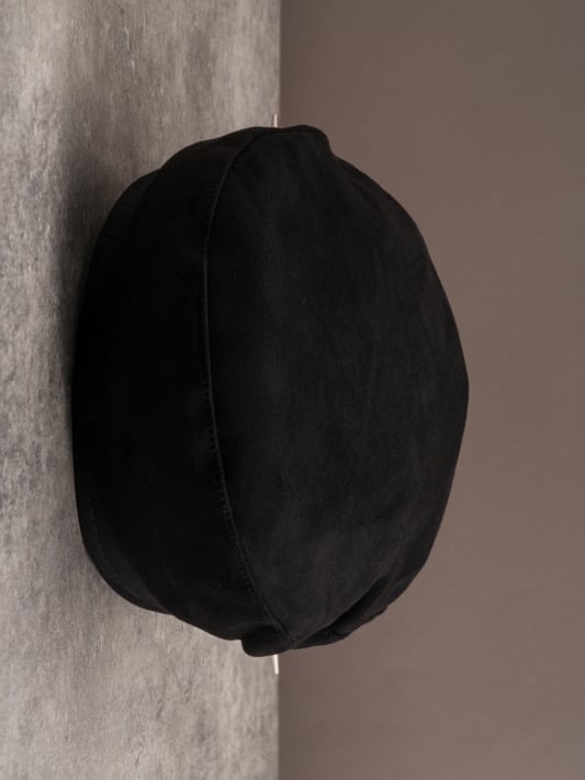 Verzierte Gothic Black Design Schnalle Hut Skelett Baskenmütze