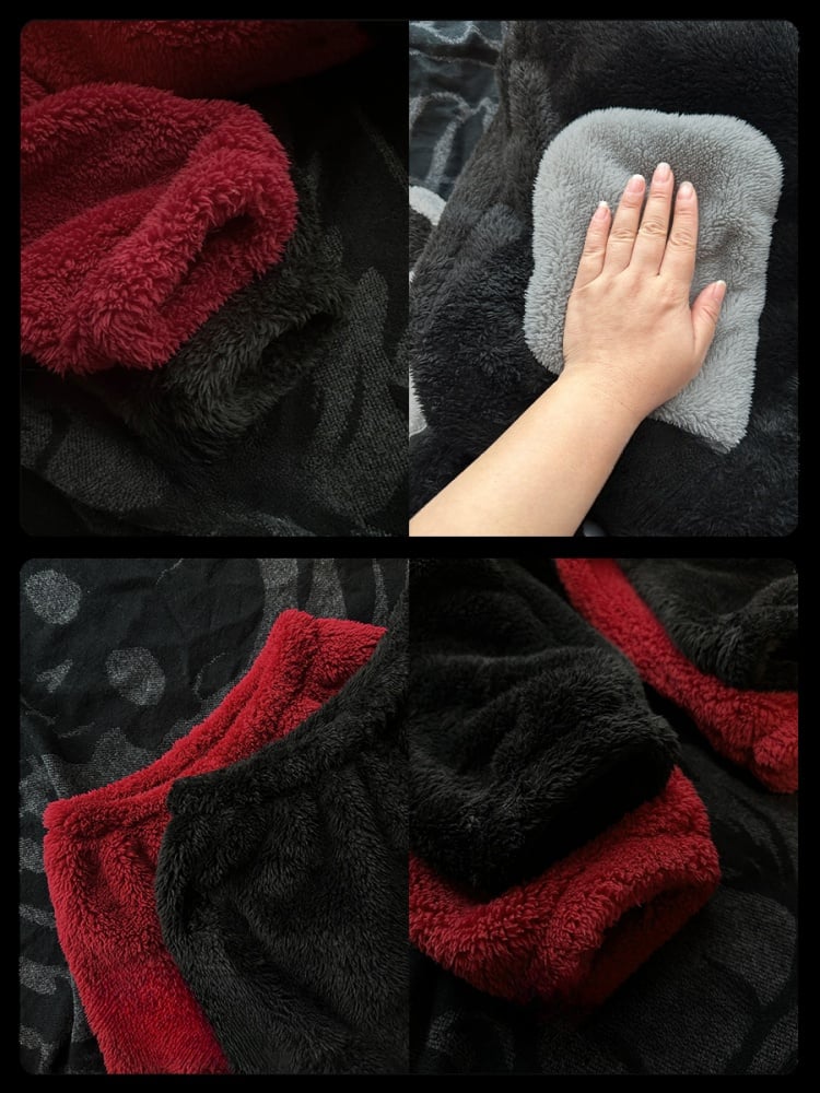 Red Devil Gothic Winter Plüsch Pyjama Nachthemd