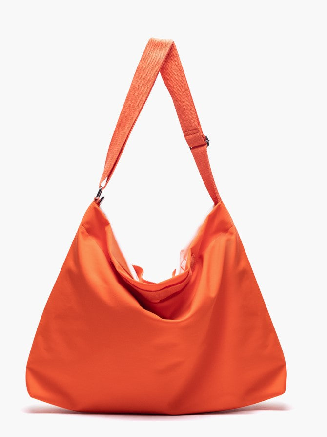 White Orange Star Tote Bag Capacity Large With