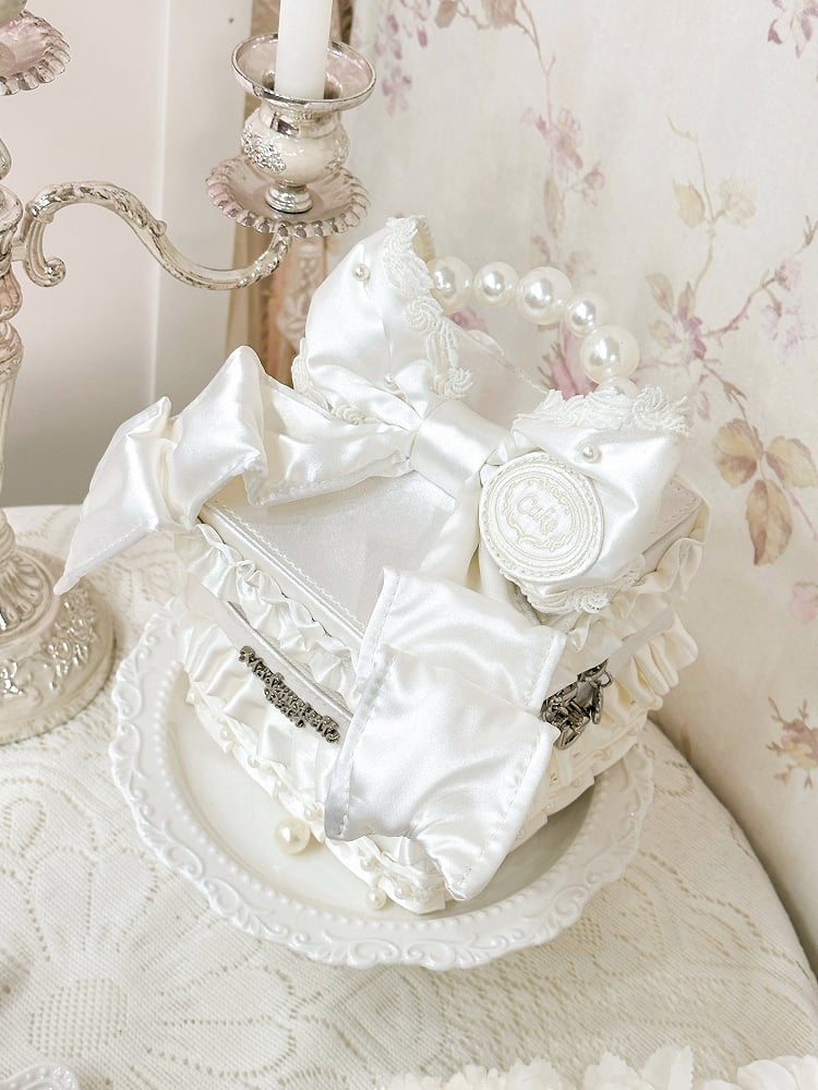 Hand Bead Crossbody Creamy White / Bag Details