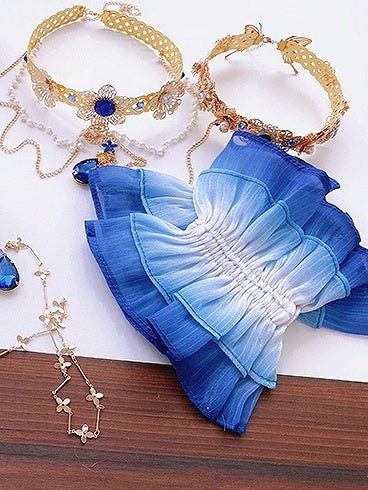 Blue Wrist Cuffs