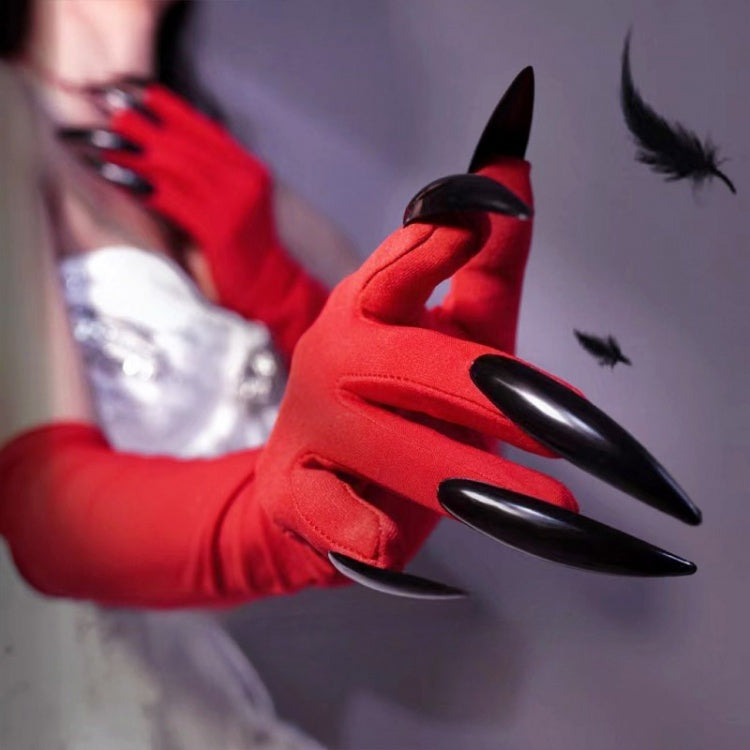 Rote Steampunk Gothic Handschuhe