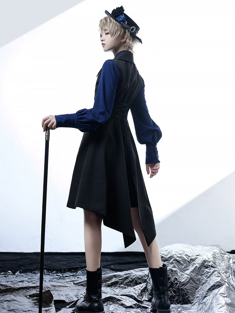 Lolita Waistcoat Tail Fashion Ouji Black