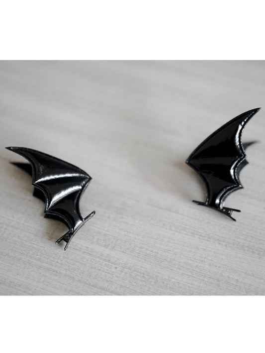 Bat Wing Gothic Little Black Hairclips