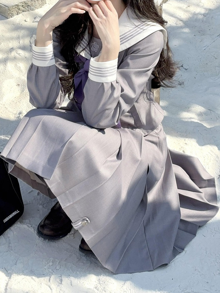 Dusty Skirt Purple JK Uniform Pleat Box