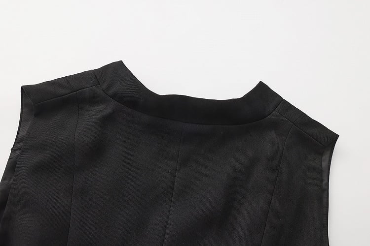 Kragen Revers Ouji Detail Weste Rüschen Schleppe Lolita Abnehmbar Schwarz mit