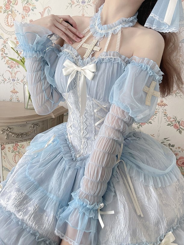 Belle Sleeves Color 8 Cross Separated Options Long