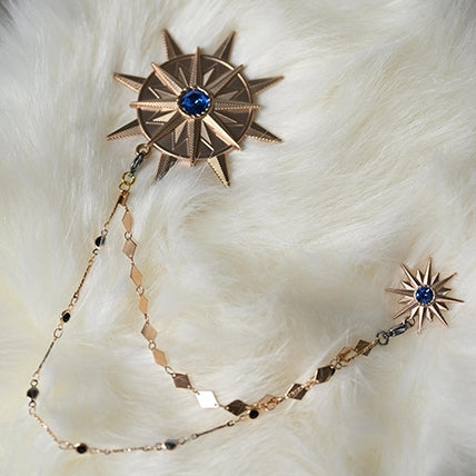 Brooch Golden Metal