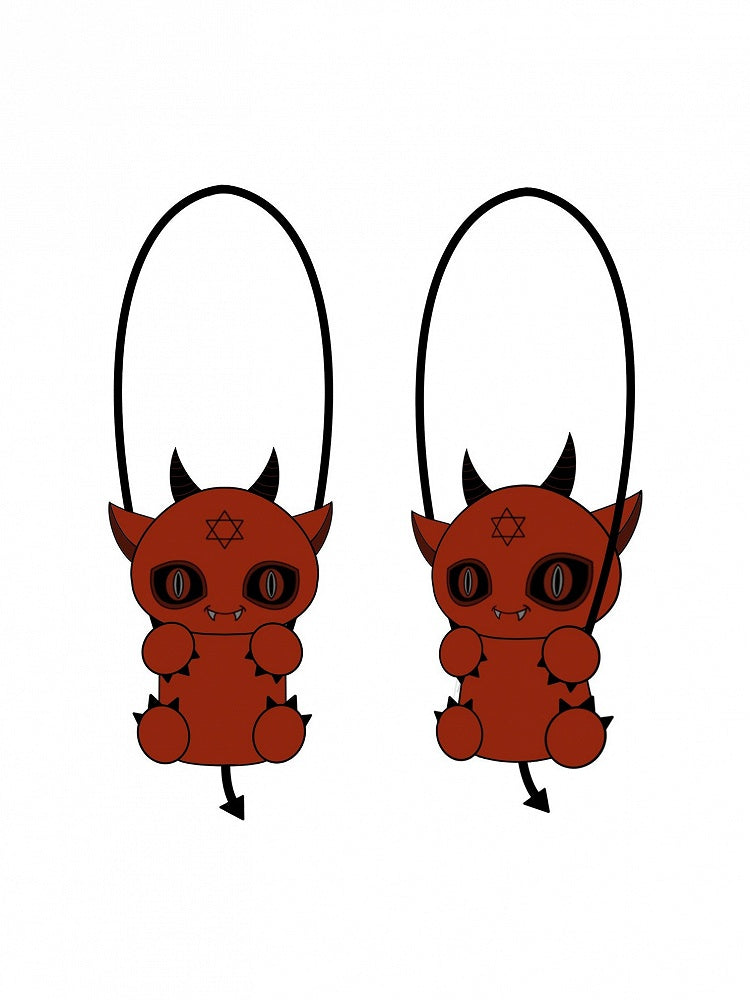 Y2K Plush Doll Bag Red Devil Gothic