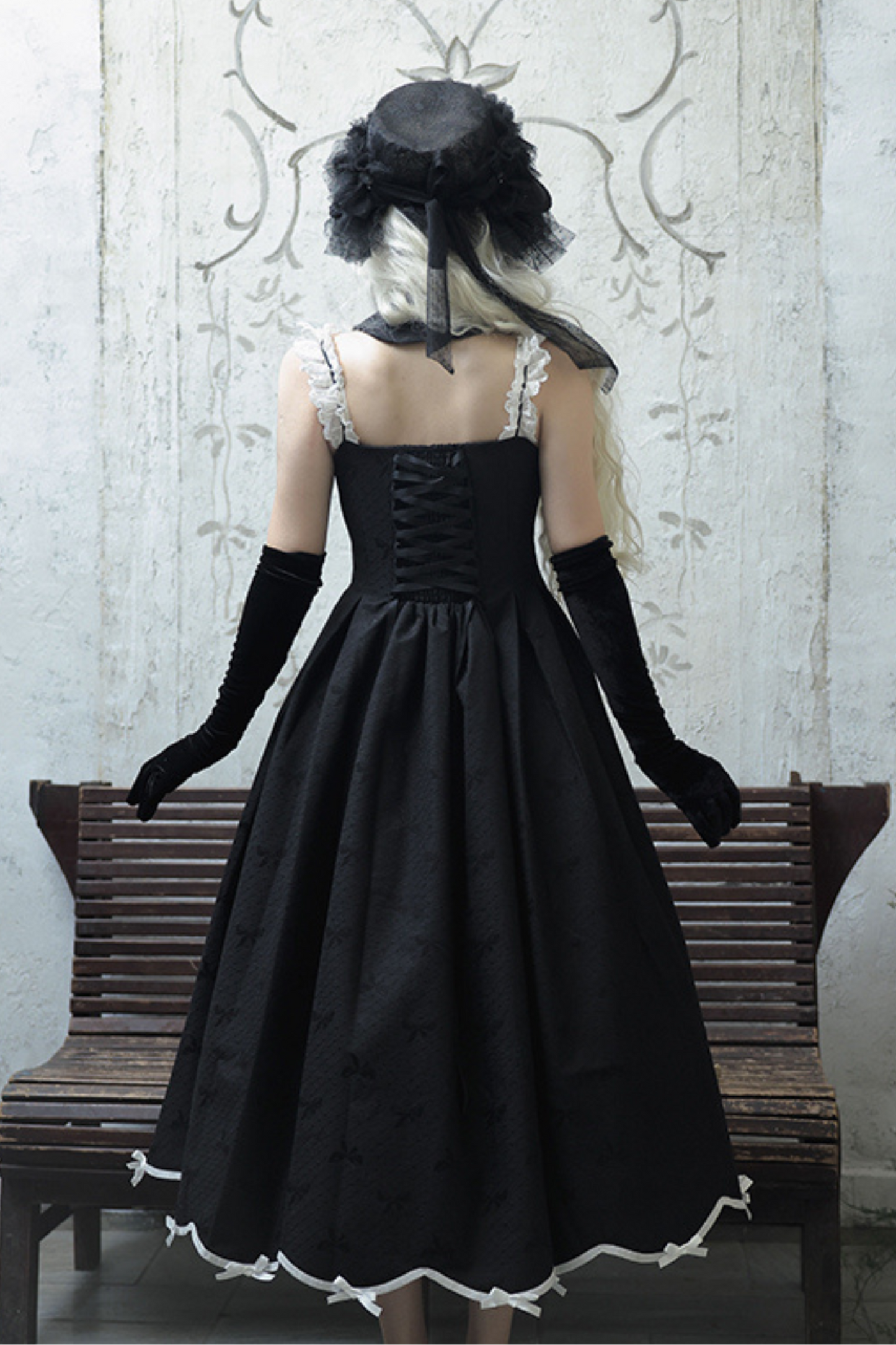 Princess Black Jumperskirt Lolita Top Lady + Cropped Silent