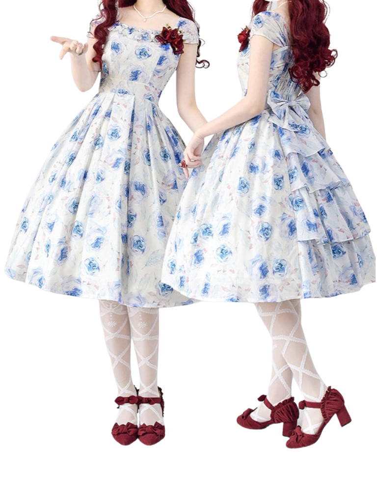 Lolley Dress + Cardigan Ta Trochrasic Elegan Forest Basket