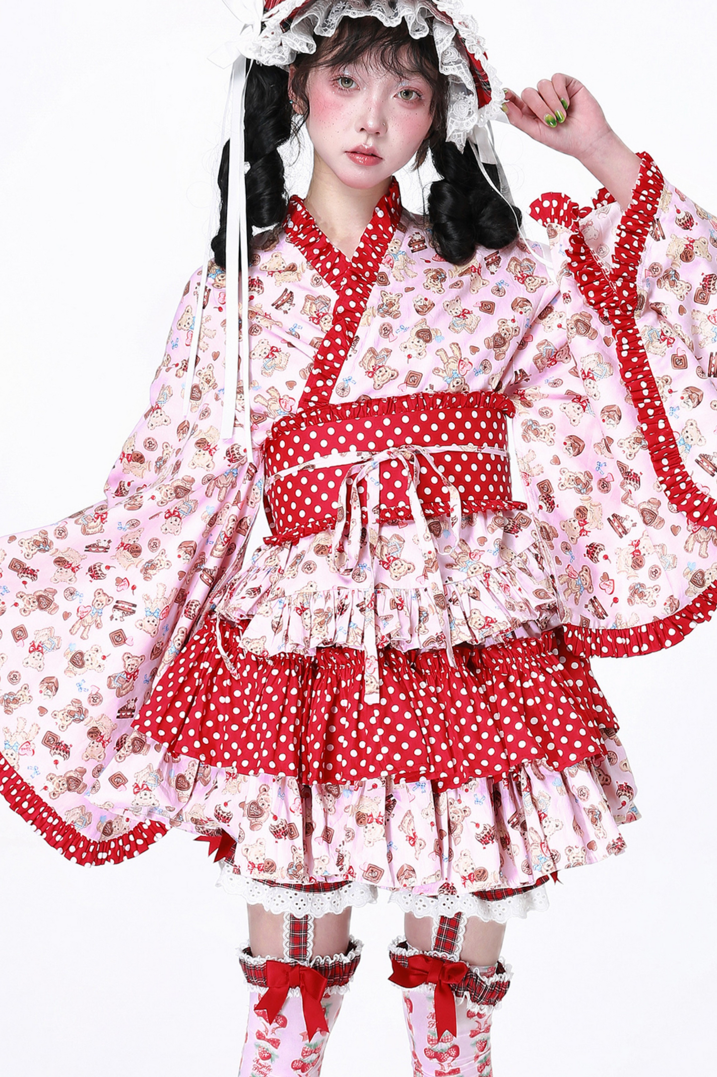 Retro Pop Kimono Lolita Tops