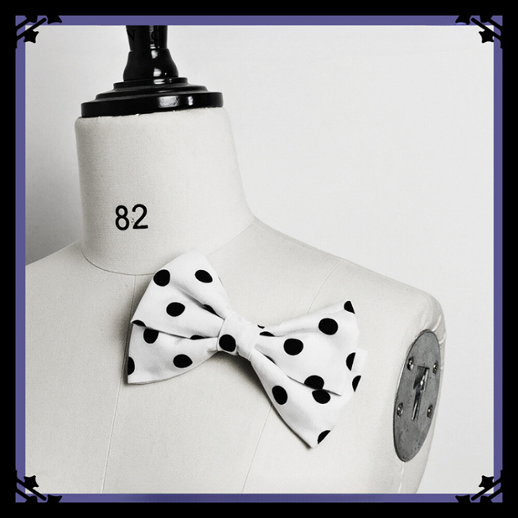Bunny Pattern Options Brooch Bowknot Theater Ears/Polka Dot/Chess
