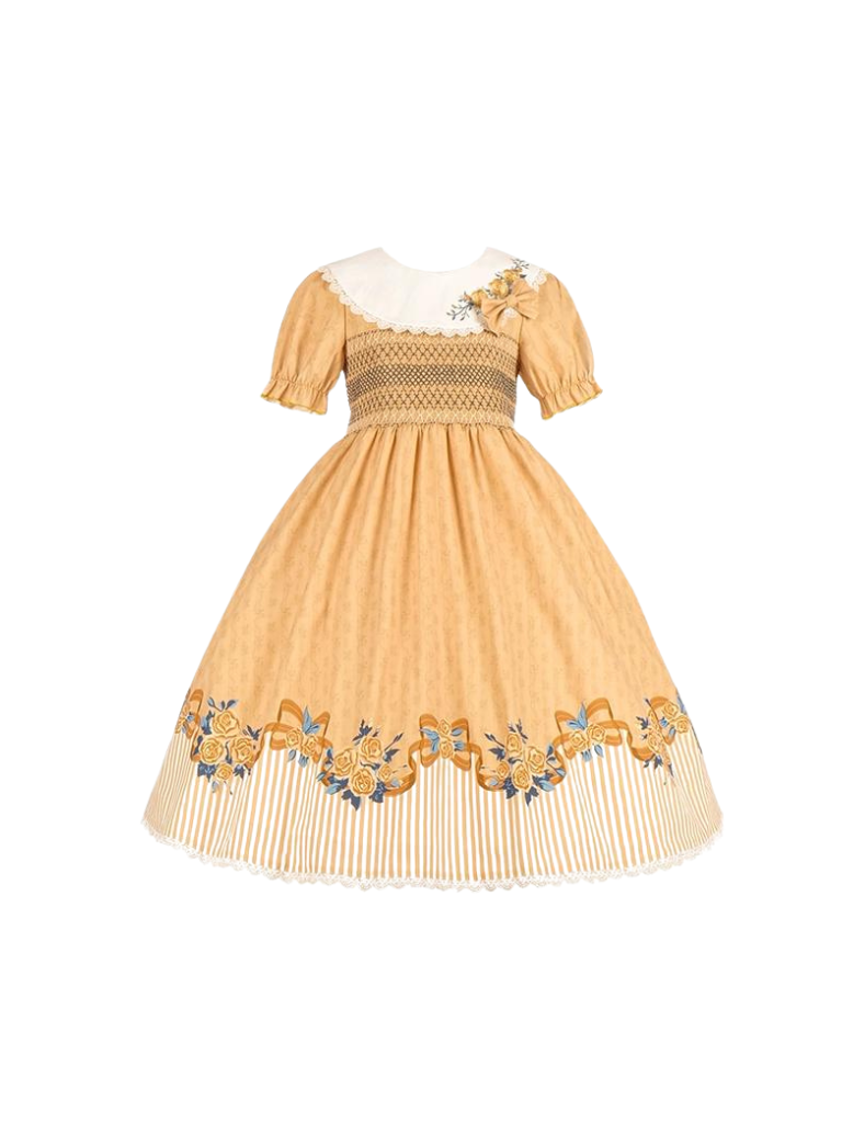 Lolita Flower Elegant Girl Retro Dress