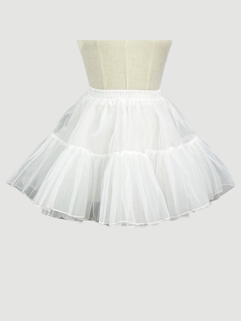 Ensemble de servante chinoise avec manches à ruban noir, tablier, manches et robe longue et courte, blanc