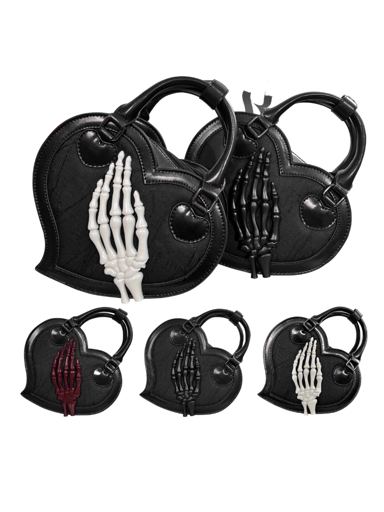Heart Twilight Invitation Crow Skull Bag