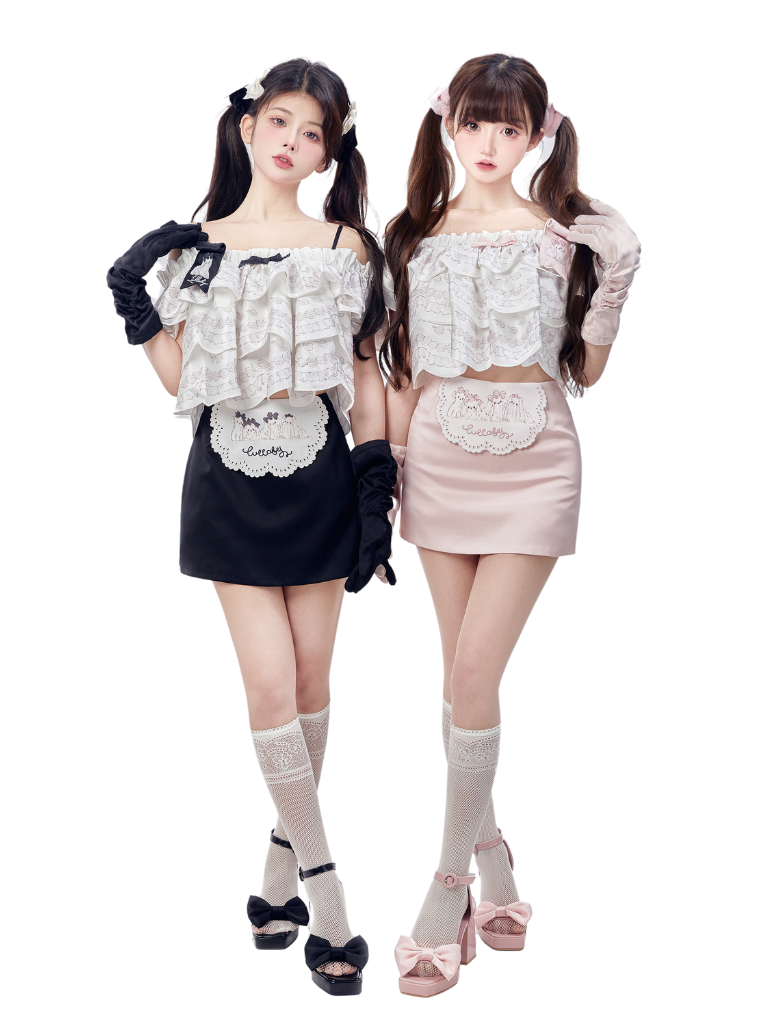 ロリータ クリーム マルチーズ ヒップ スカート