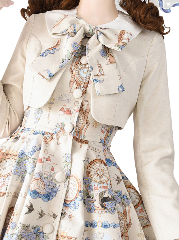 Print Legant Jacket Dress Classical Set Echo Eternal Echo Lotor