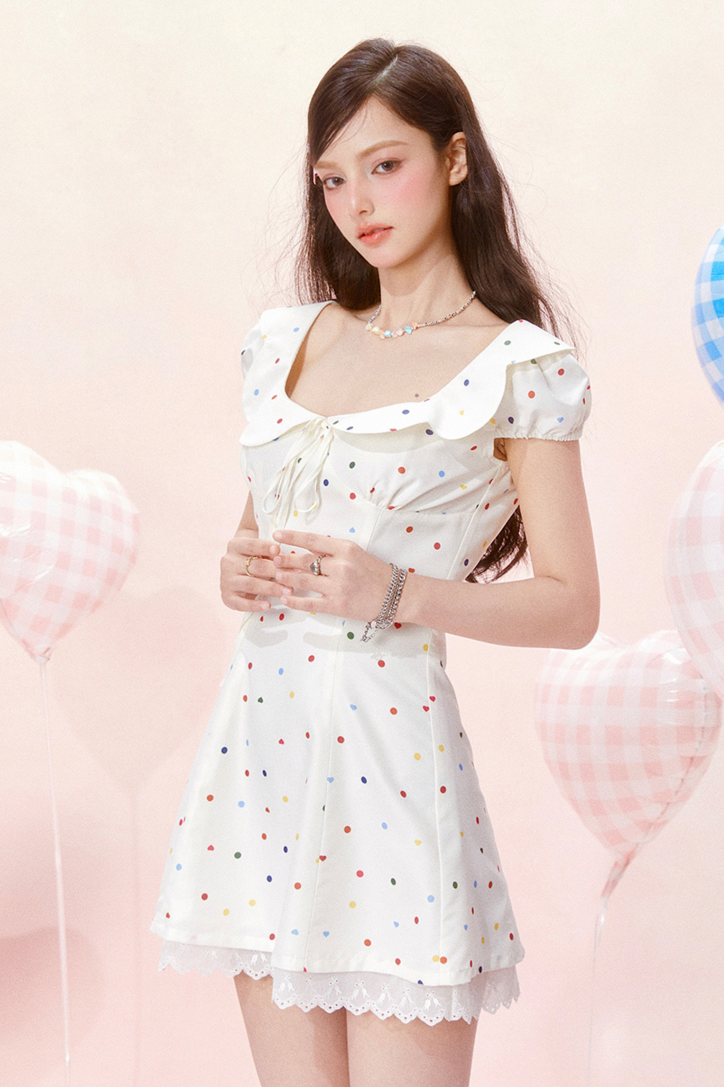 Dress Jumping Dot Color