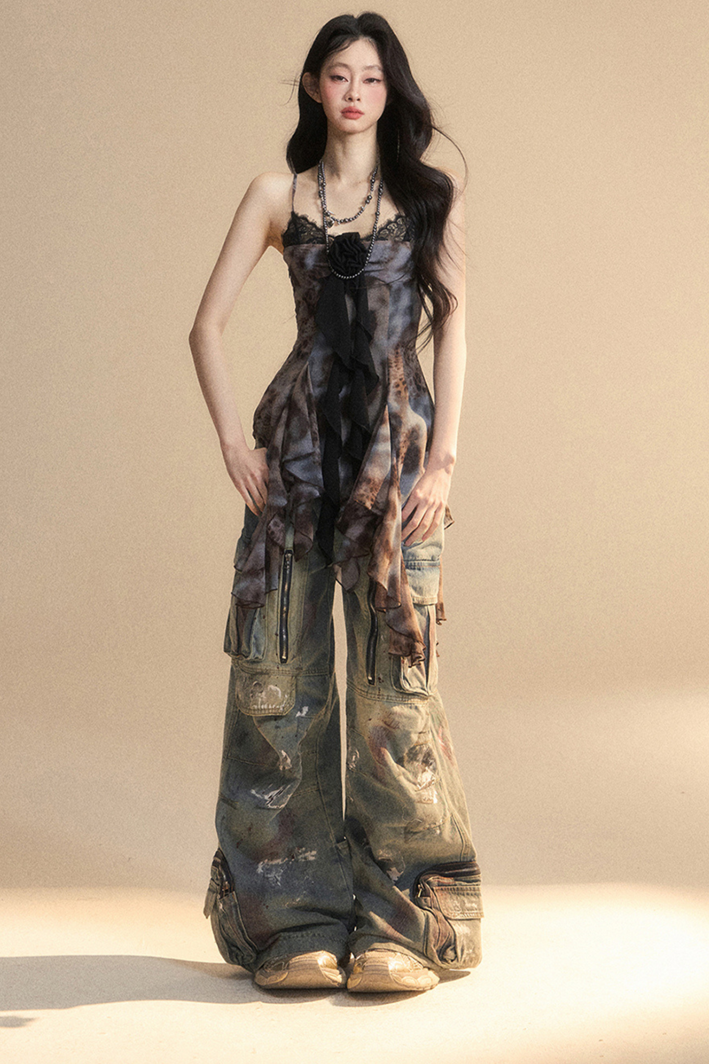 Lace Top Camisole Sheer