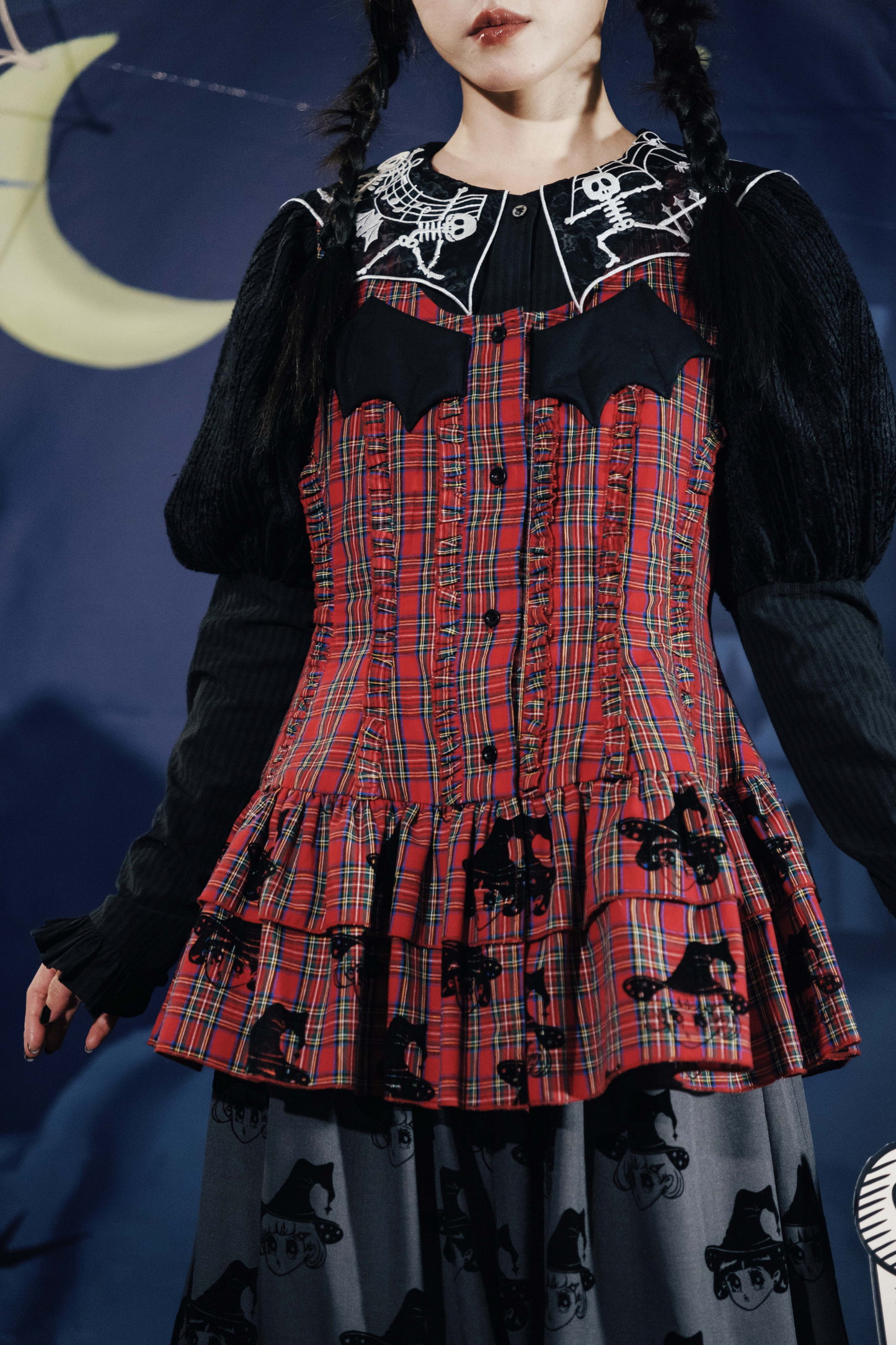 Top Dracula Check Sleeveless