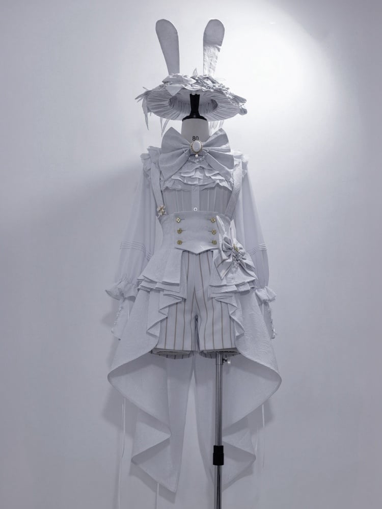 バニーシアター ホワイトプリンス王子 ロリータ ストライプ ショーツ