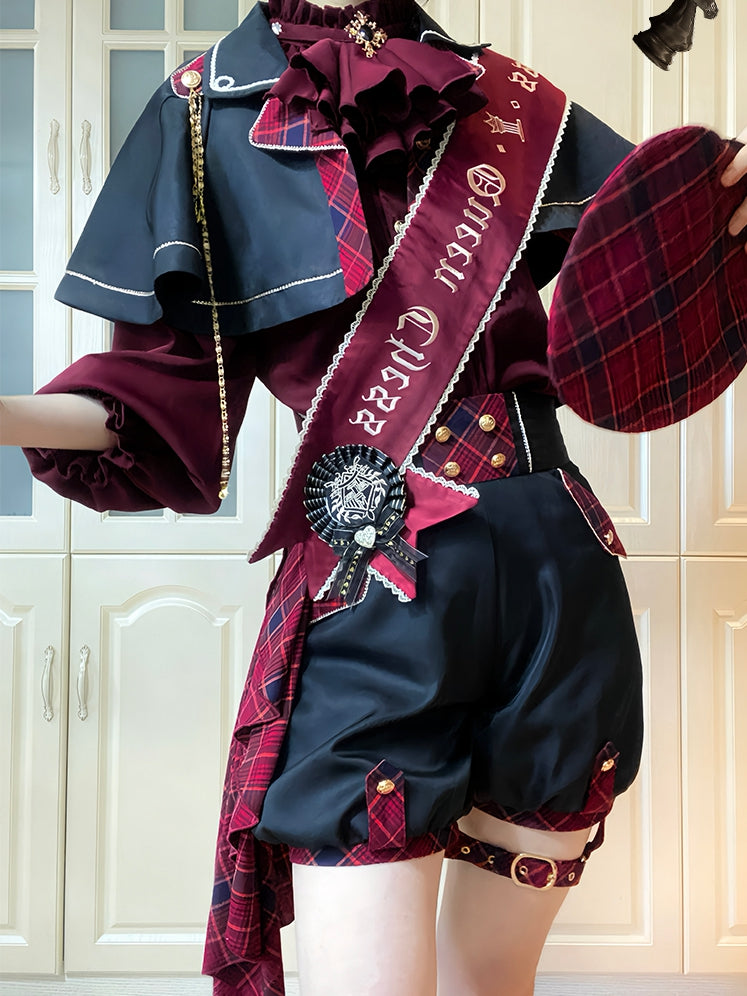 Dark Blue / Red / Green Ribbon