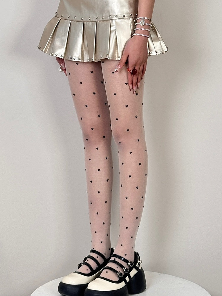 Details Options Bittersweet Tights Heart Color 4