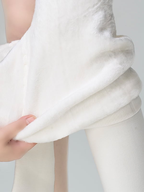 White Tights White Lace Bowknot Leg Loops Set