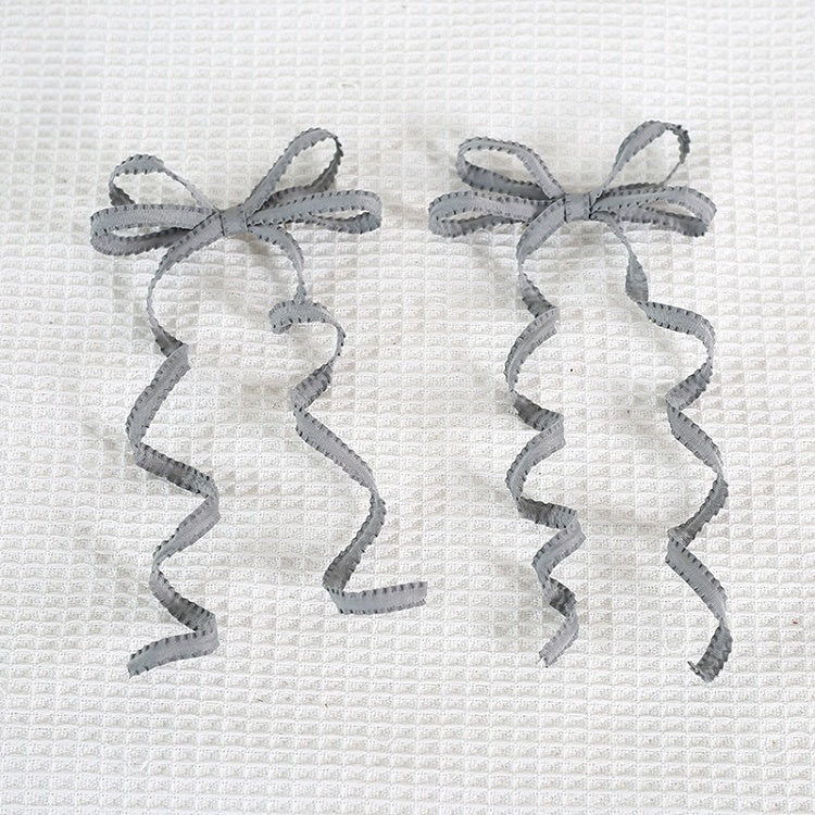 Lolita Pair Sweet Colors Hairclips Ribbon A Bowknot Cute 15 And Curly of