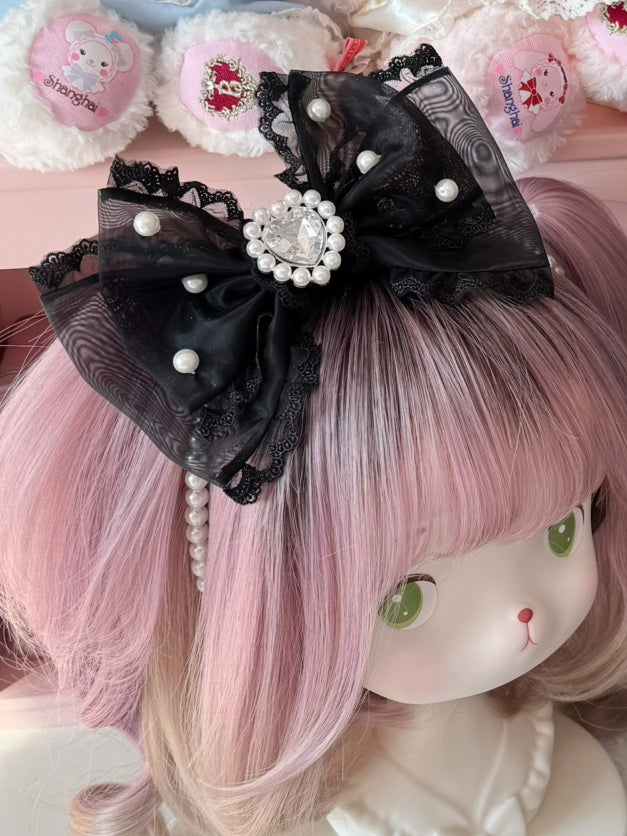 6 Decorated KC Bowknot Options Beaded Rhinestone