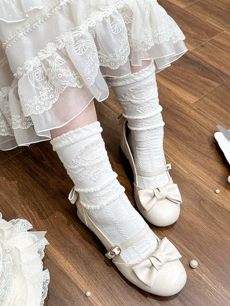Cotton Socks Creamy White