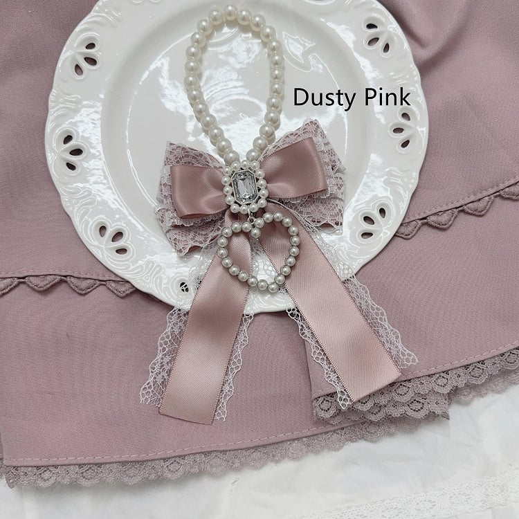 Jirai Kei Strasssteine verziert Perlen Herz Charm Bowknot Charm