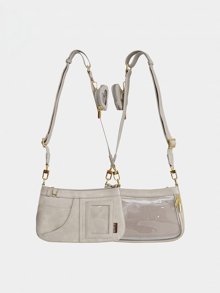 Sac Ita Punk Gris Wasteland avec Breloque Sweetheart