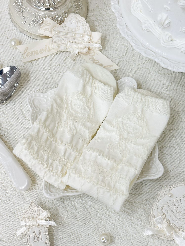 Cotton Socks Creamy White