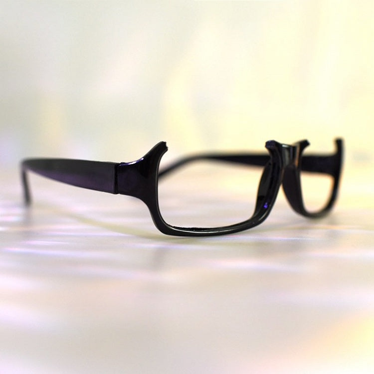 Semi-rimless Lensless Eyeglasses Frame Black Cyberpunk Glasses