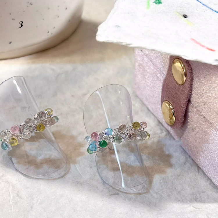 Collier et bracelet en forme d'ourson en gélatine Macron Y2K