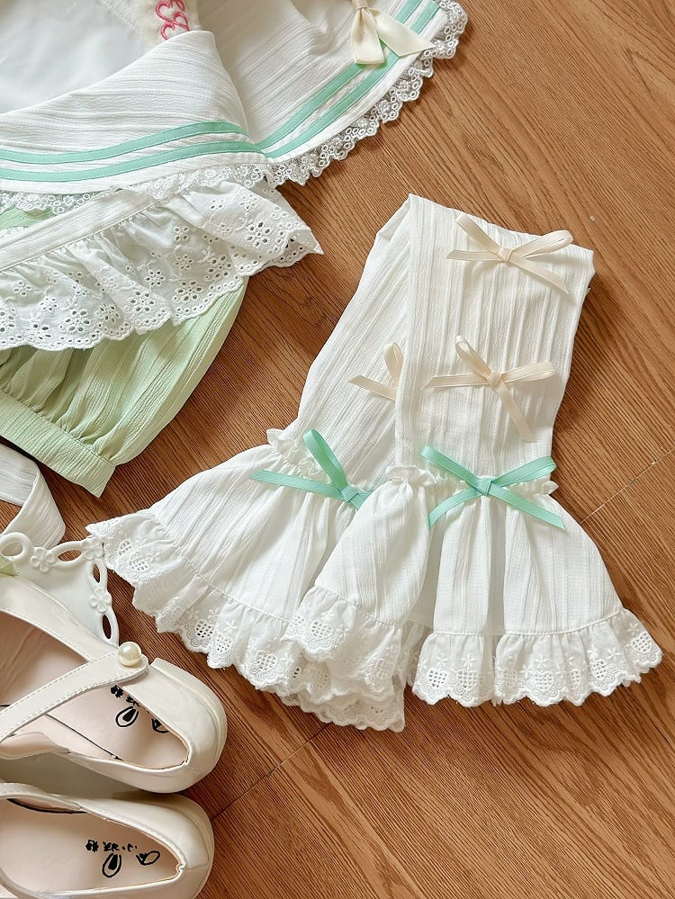 Sweet Detachable Decorated Sleeves Bows