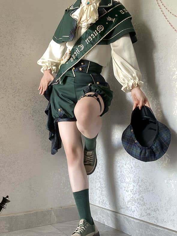 Dark Blue / Red / Green Ribbon