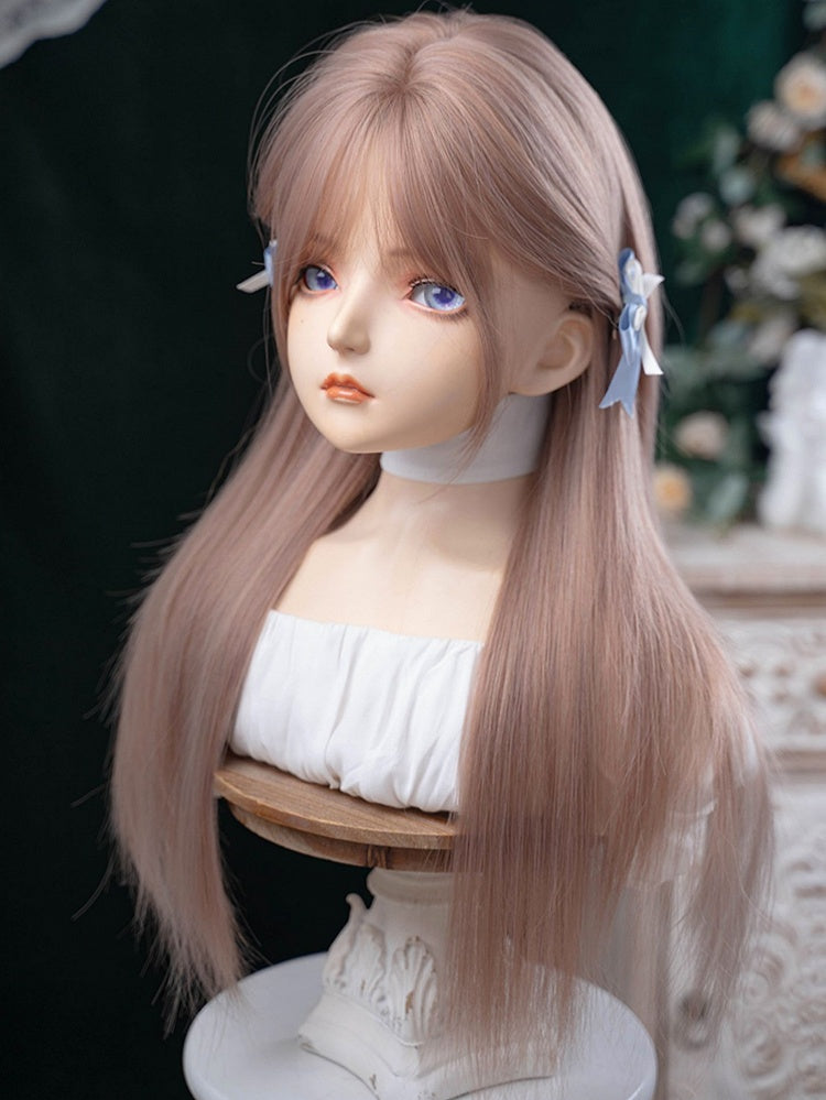 Brown With Length Straight Air Wig Bangs 70CM