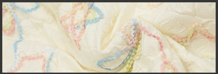 Milk White/Pink Stars and Bows Hooded Thick Jacket