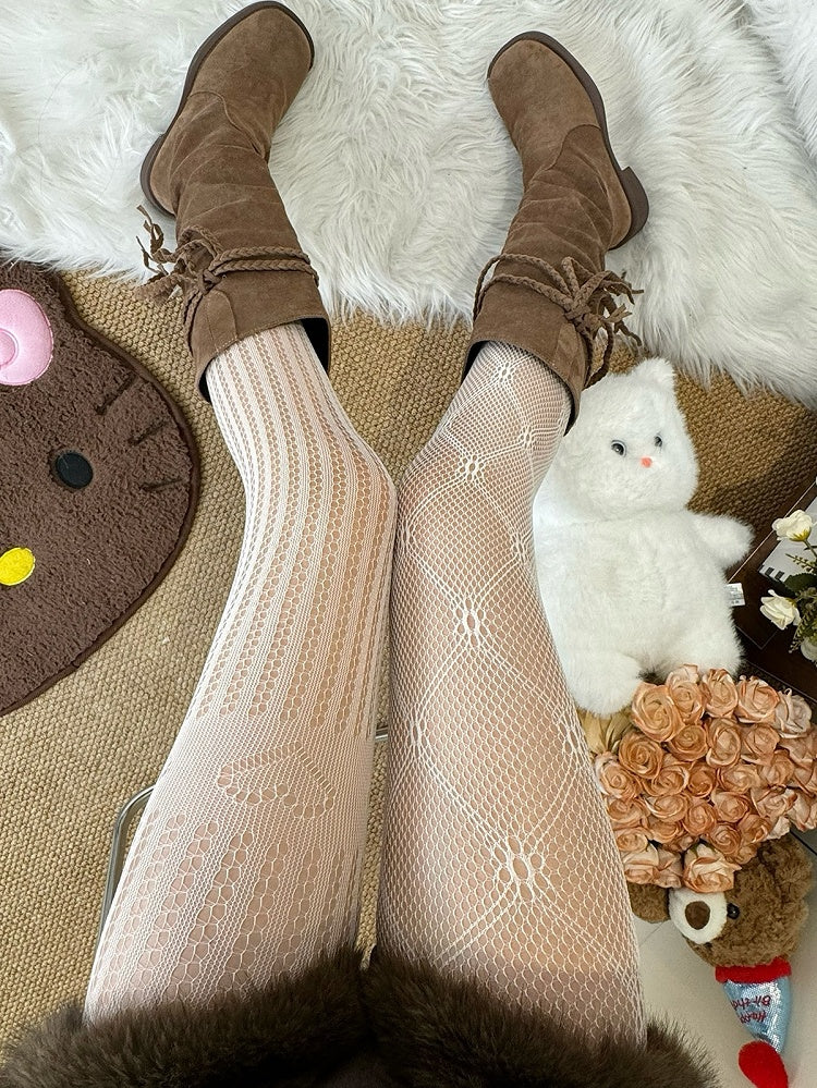 Y2K 5 Options Tights Asymmetrical Design Color