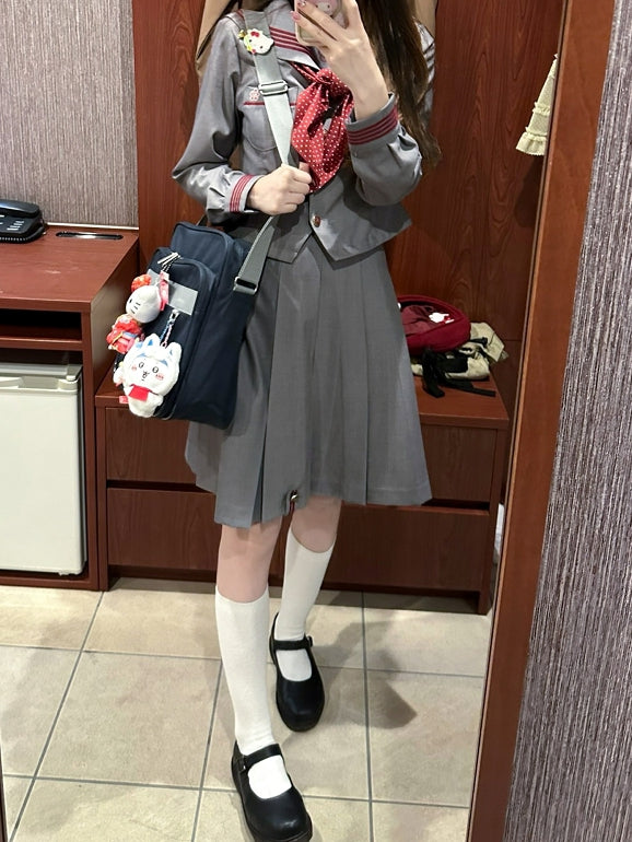 Box Pleat JK Skirt Uniform Gary