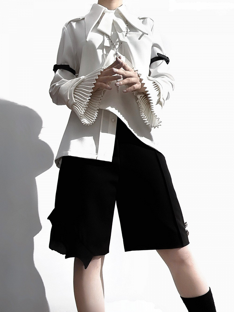 Lolita Collar Ouji Pointed Shirt Style Prince White