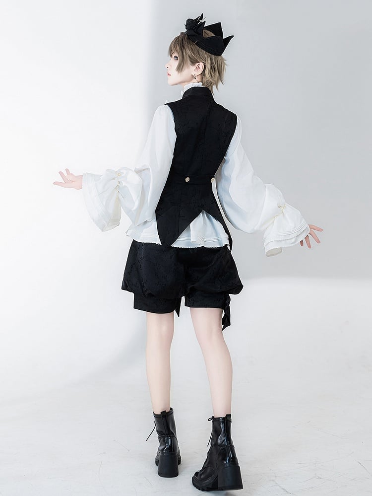 Fashion Shorts Ouji Jacquard Knickerbockers Black