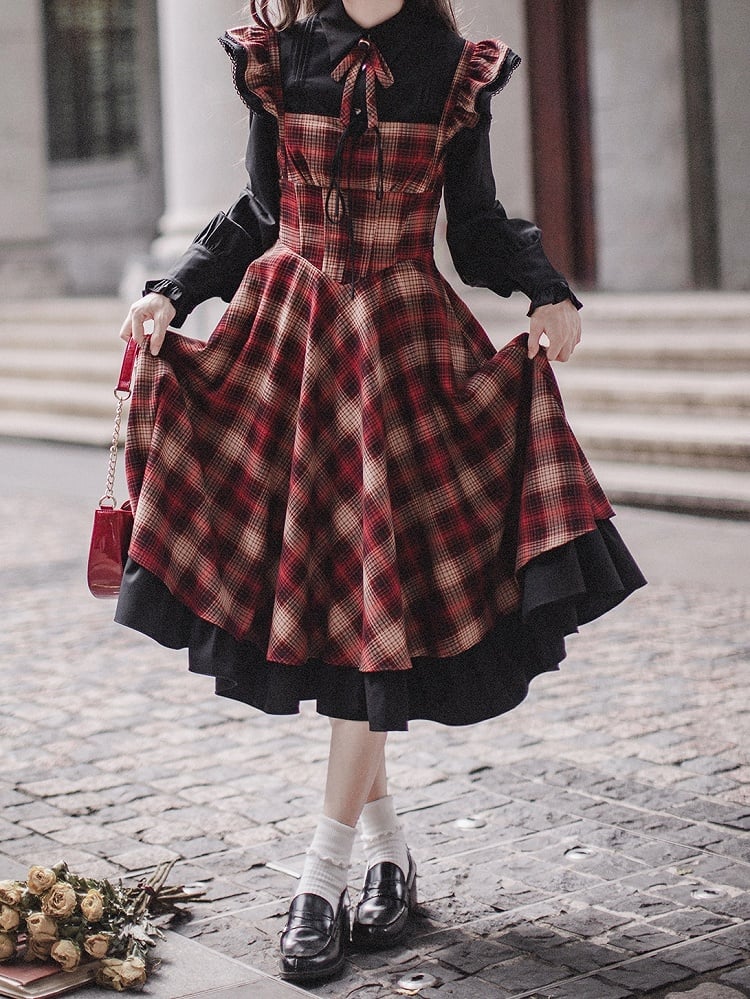Shirt Black Buttons Sweetheart Shaped
