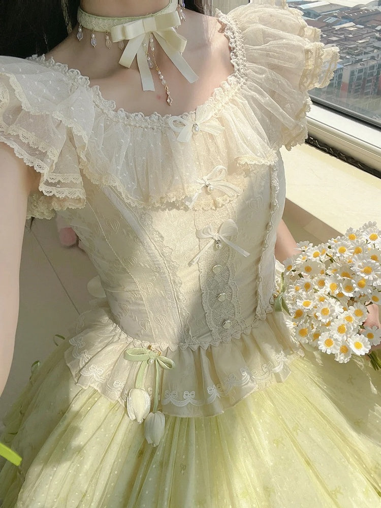 Grüne Choker-Perle mit Selbstbindedetails