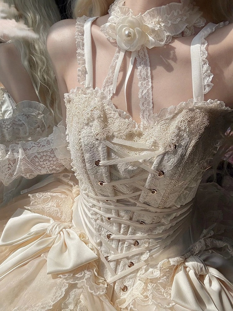 Flower Creamy Choker