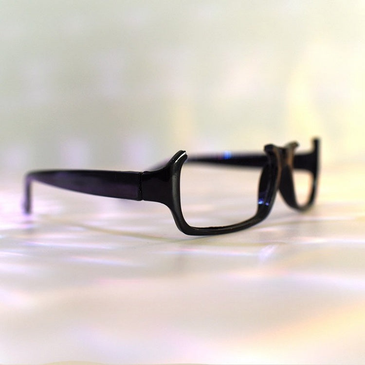 Semi-rimless Lensless Eyeglasses Frame Black Cyberpunk Glasses