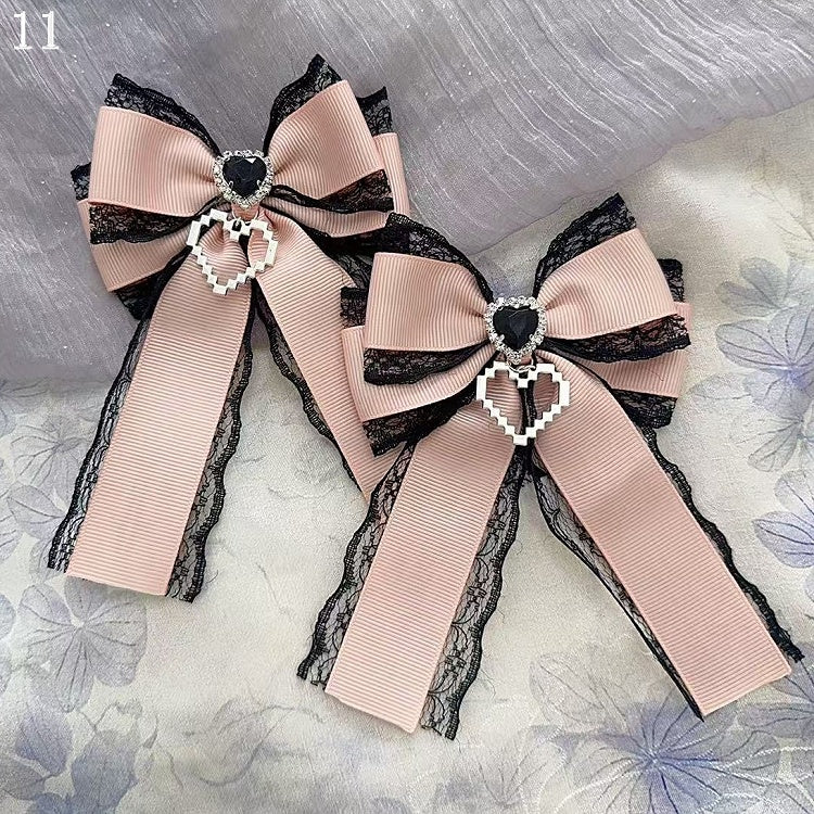 Heart Brooches Options Decorated Bowknot 15